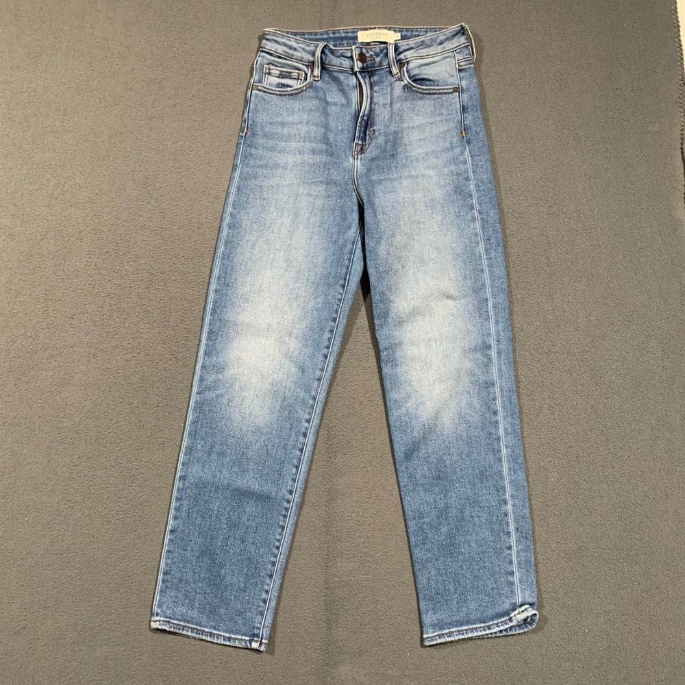 Hidden Jeans Straight Leg Women 27 High Rise Medium Wash Blue BK1448ST-ML Denim